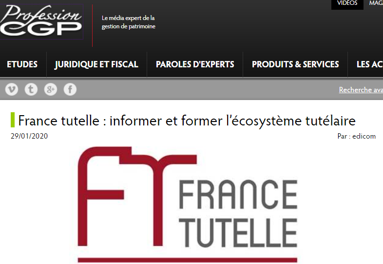 Profession CGP : France tutelle : informer et former l’écosystème tutélaire