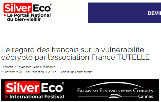 Silvereco - Le regard des français sur la vulnérabilité décrypté par l’association France TUTELLE
