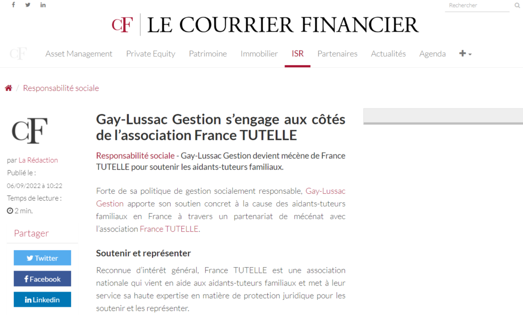 Le courrier financier