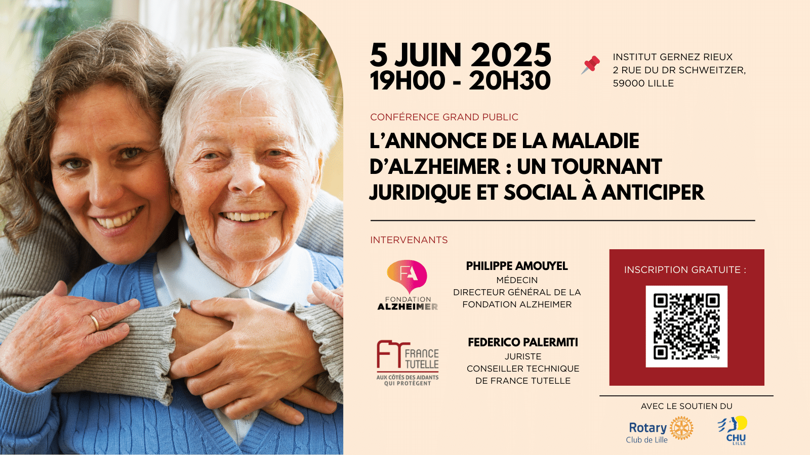 Conférence Lille _ Fondation Alzheimer_ France TUTELLE _ Rotary Club
