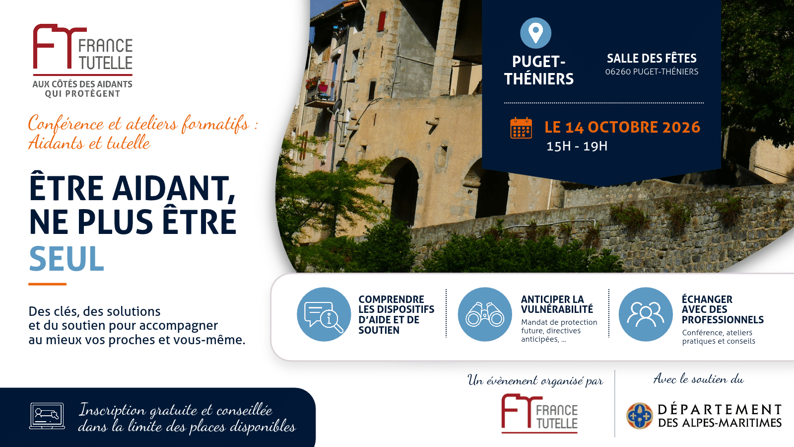 Conférence et ateliers formatifs _ Aidants et tutelle Puget-Theniers