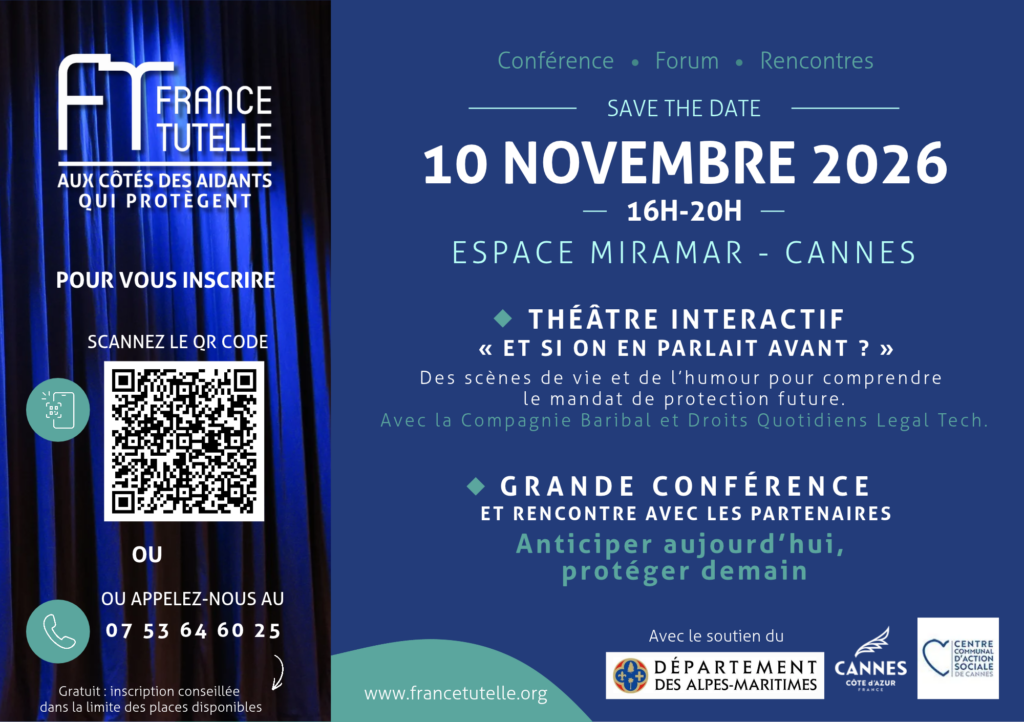 Flyer A5 France TUTELLE Conférence Cannes 10 novembre 2026